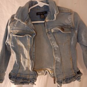 Calvin Klein Jeans Light Wash Denim Jacket for Kids